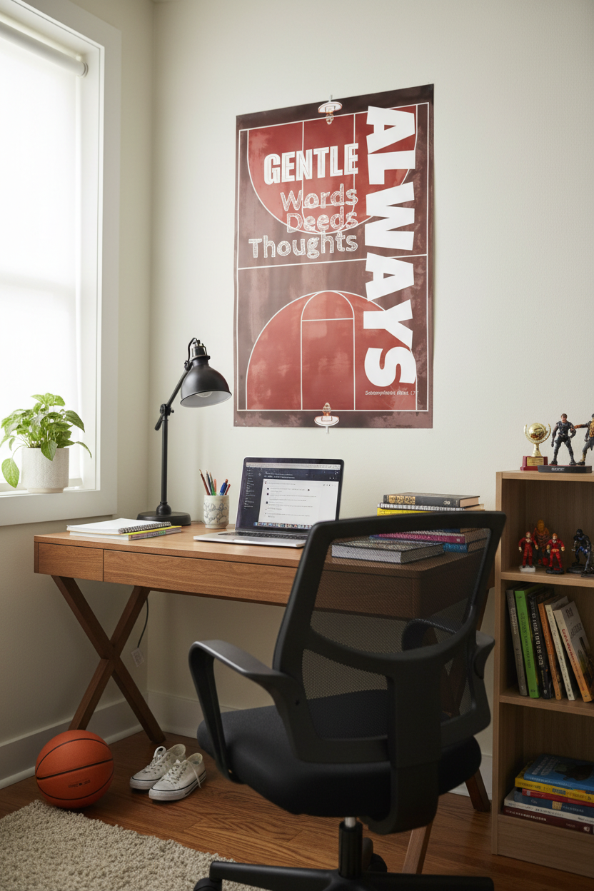 Authentic study workspace