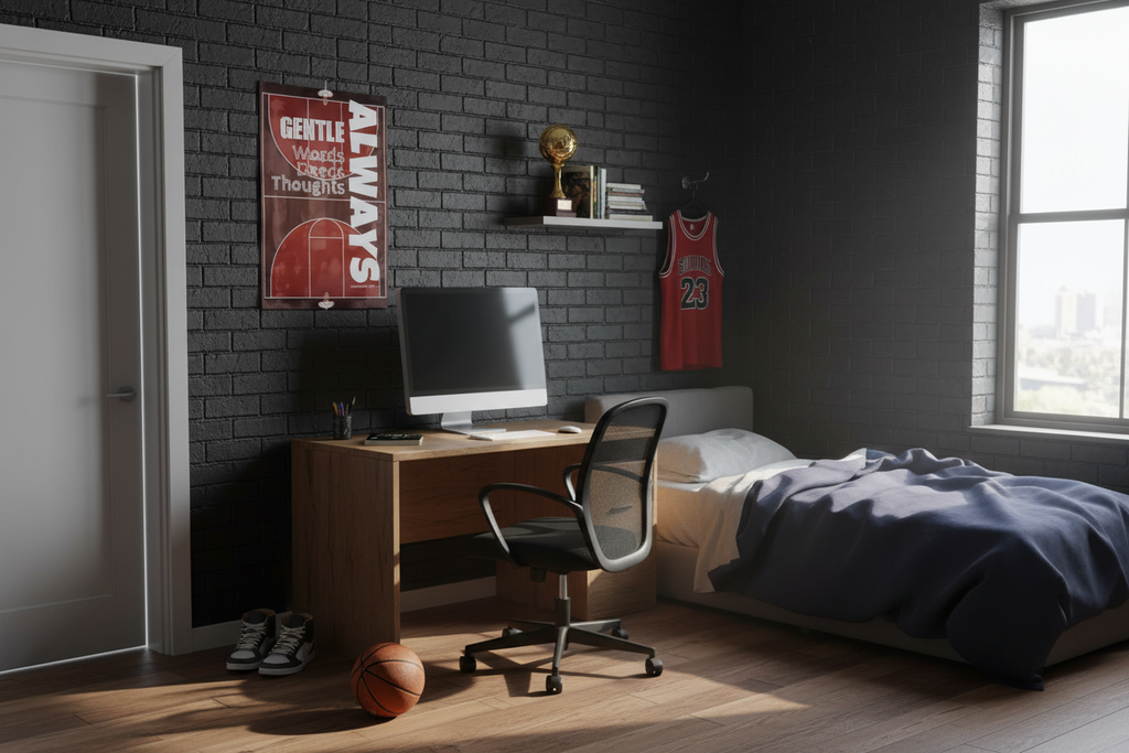 Authentic teen bedroom