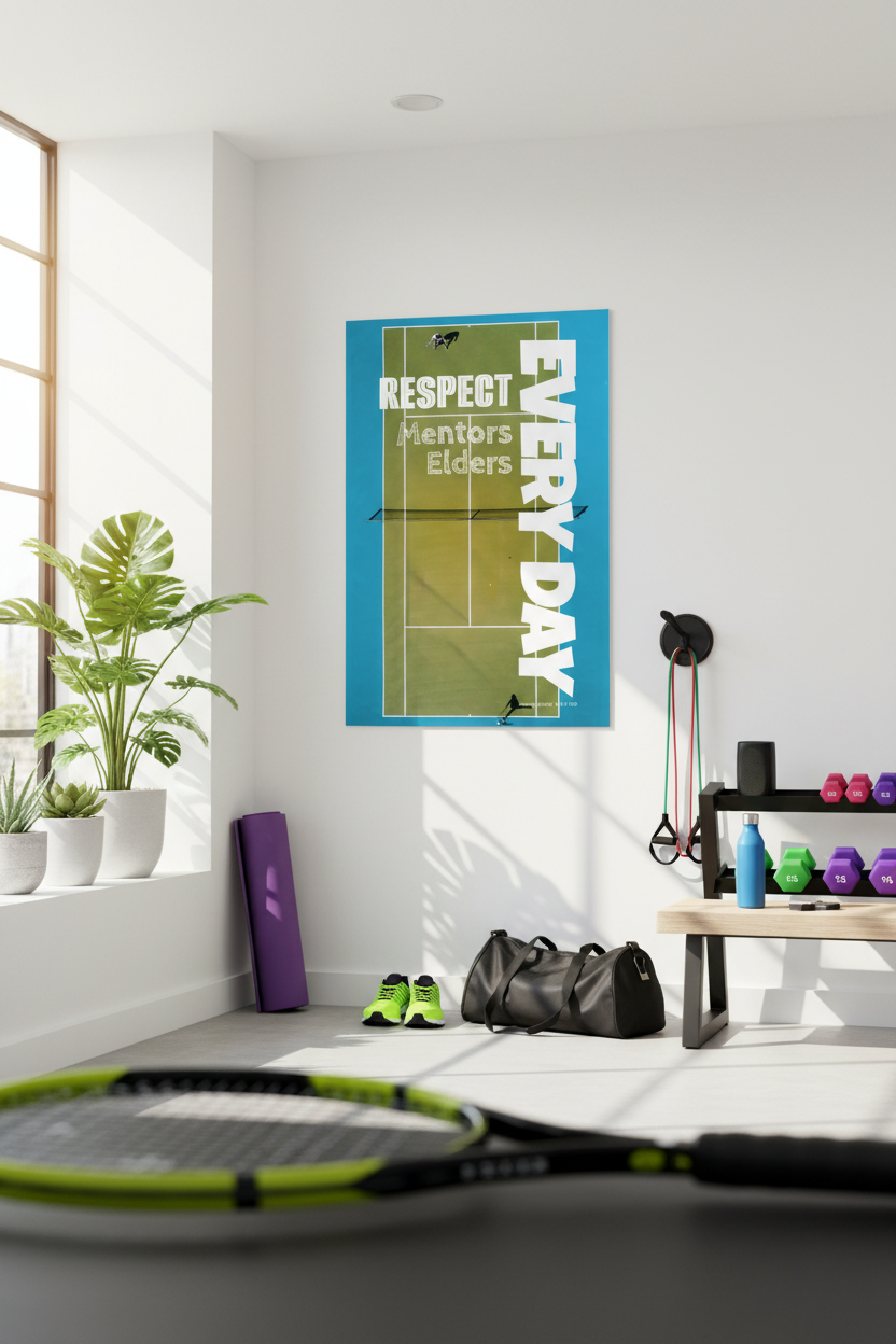 Bright workout corner