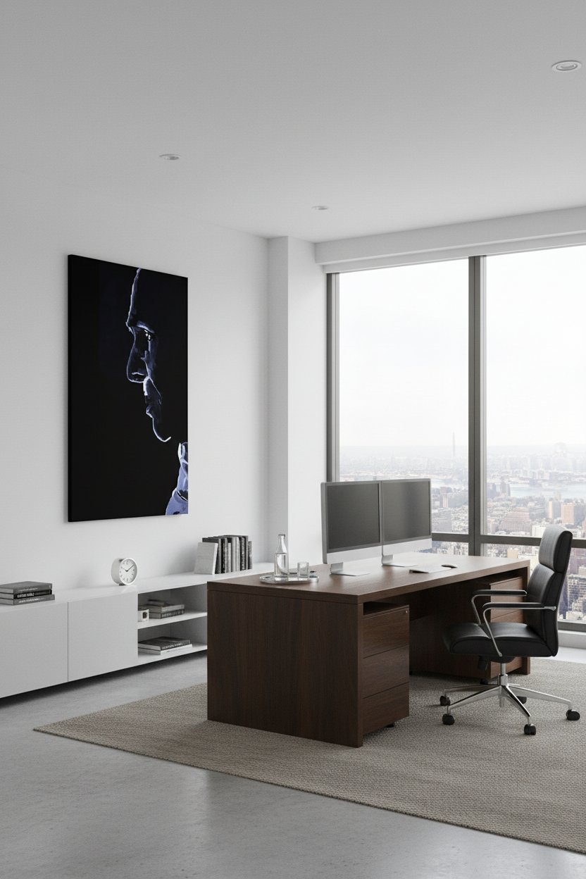 Canvas in properly laid out NYC office