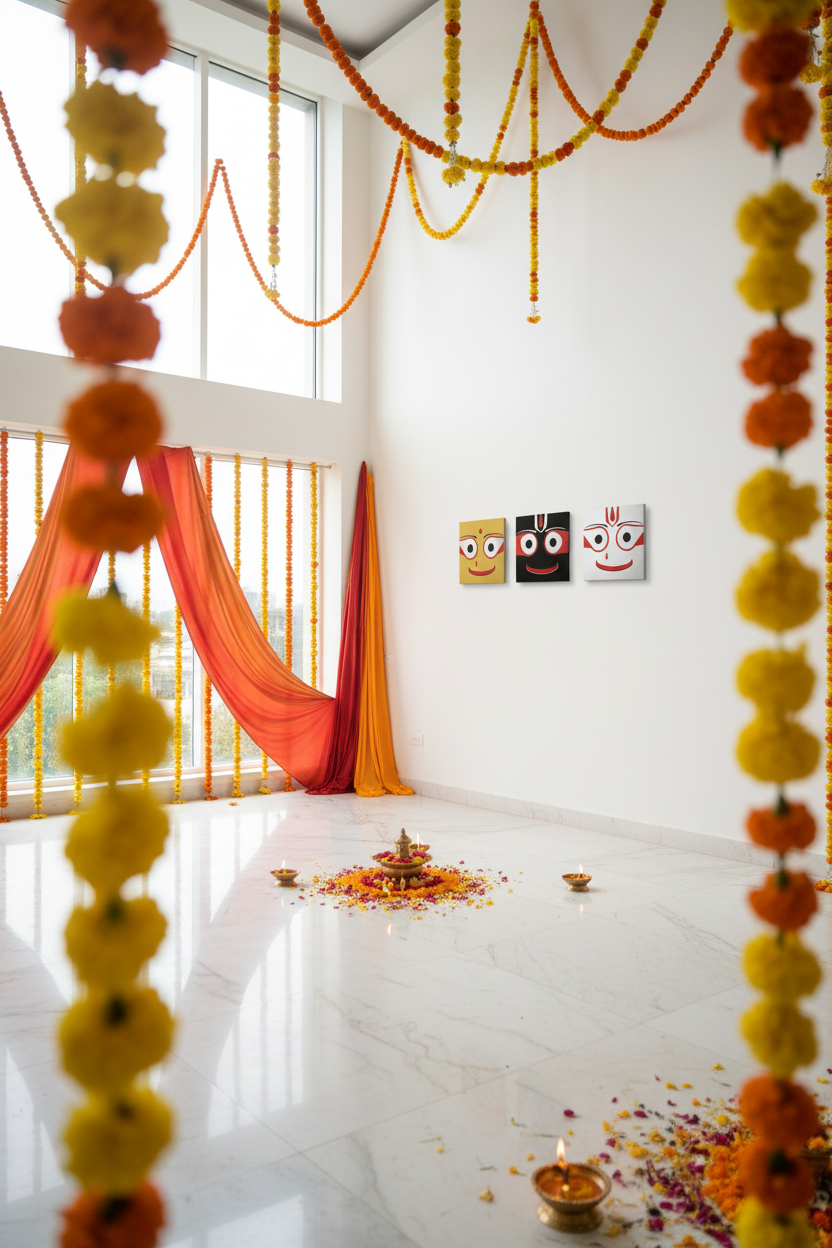     Lord Jagannath Balabhadra Subhadra metal print devotional wall art by TamariMurti