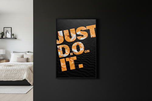 Gen Z Room Black Wall Mockup