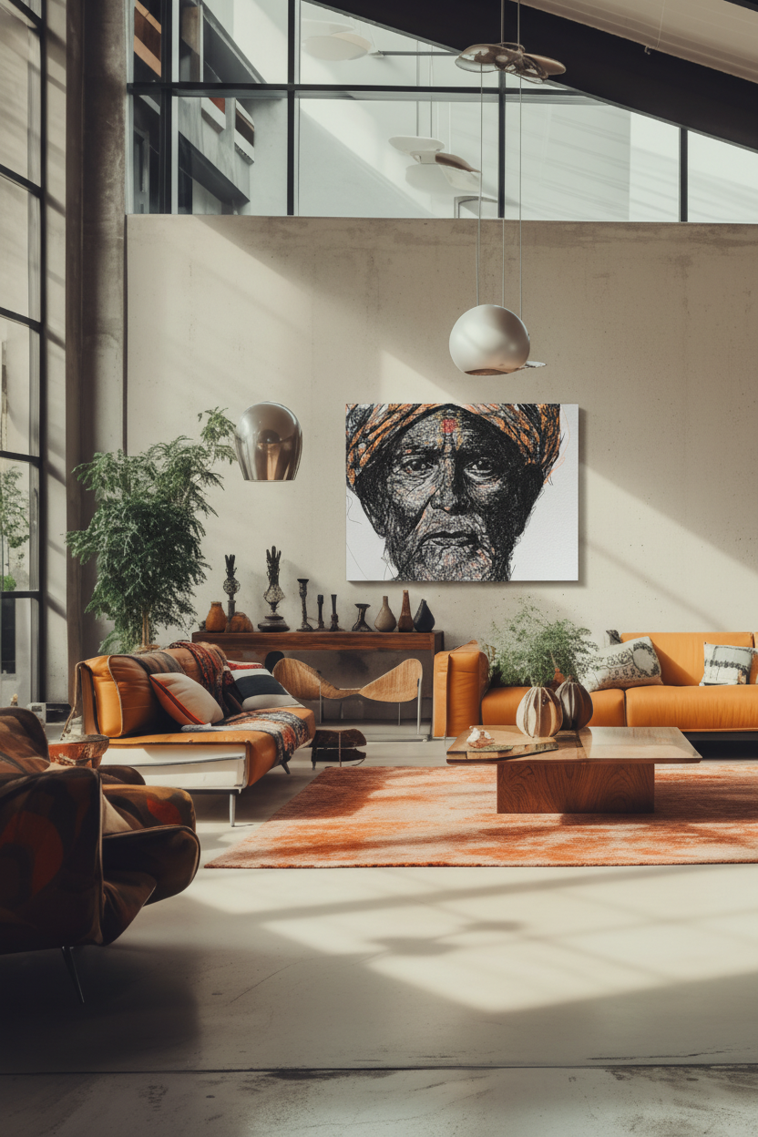 Industrial Loft Interior – Frameless Gallery Canvas 40x60