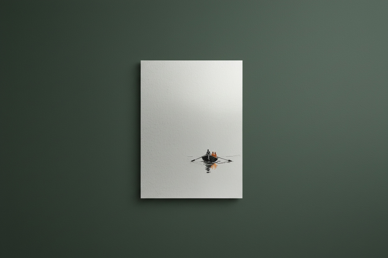 Portrait Metal Print in Landscape Photo Dark Green