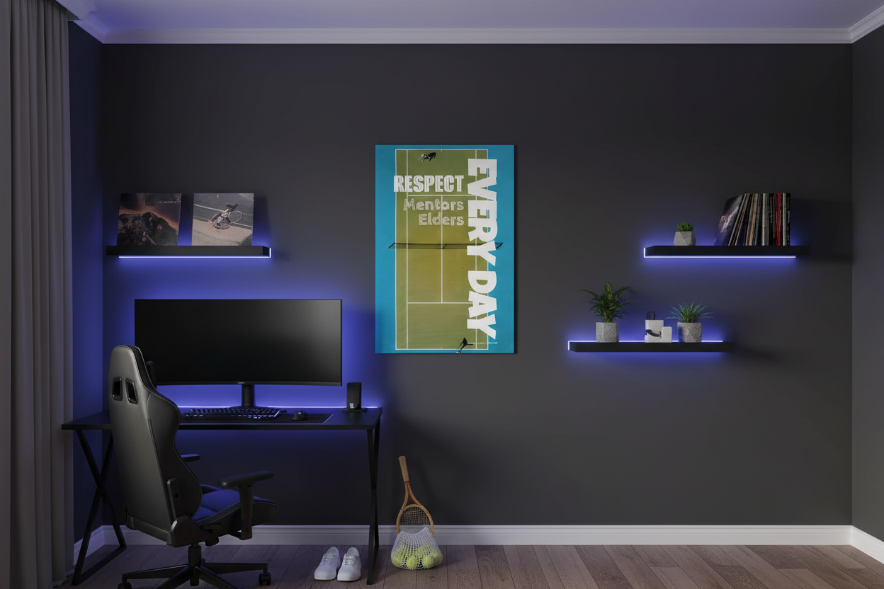 Properly scaled and positioned poster