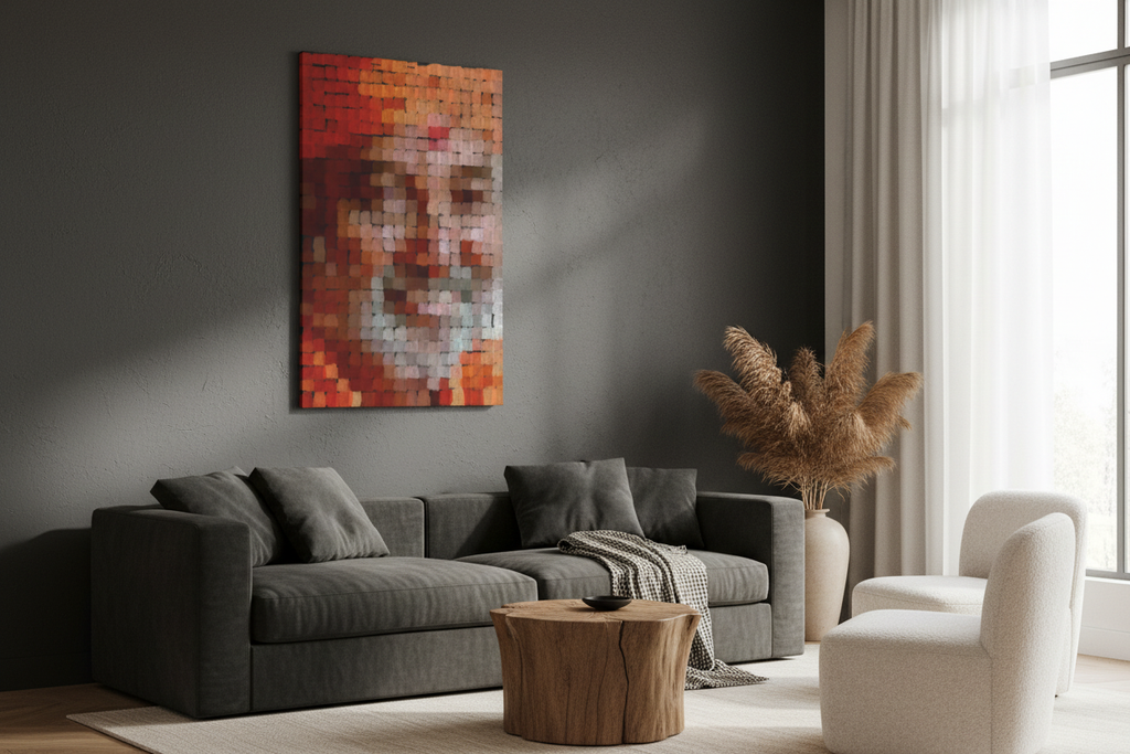 Realistic Gallery Canvas in Modern Interior