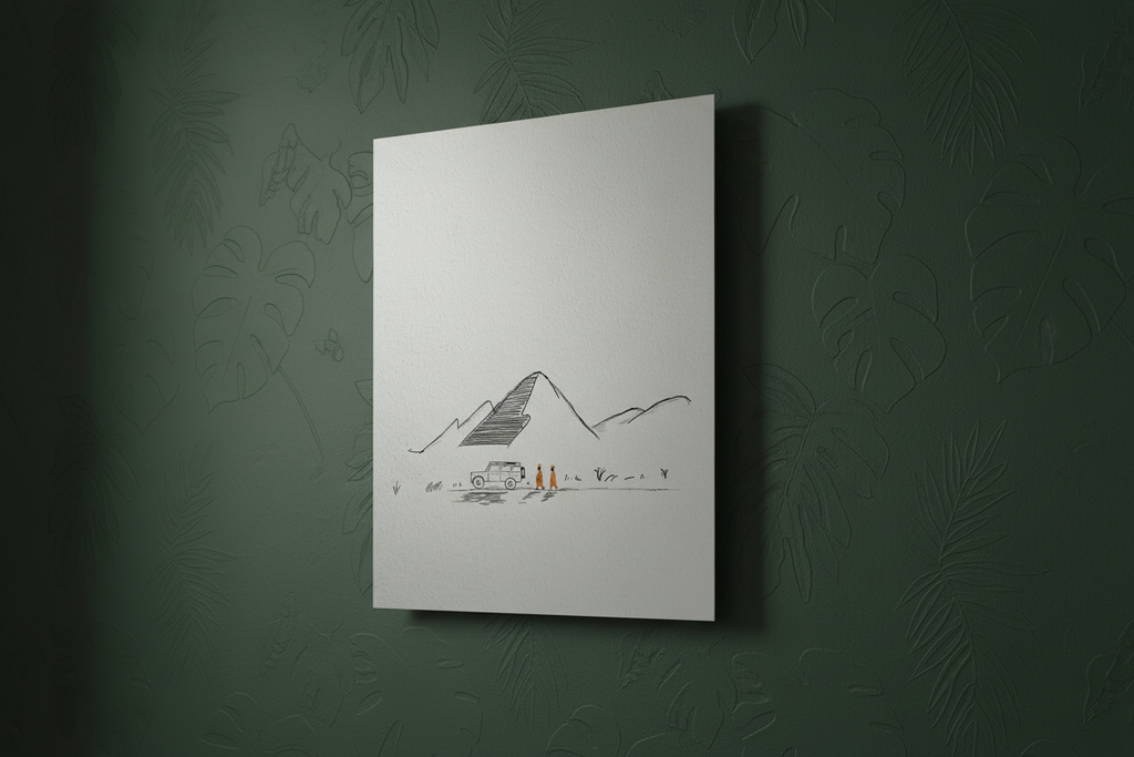 Your Art as Metal Print on Green Rainforest Wall