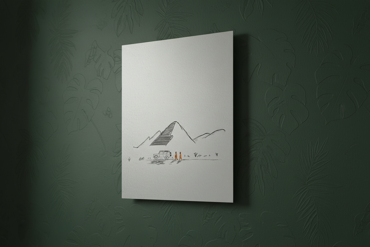 Your Art as Metal Print on Green Rainforest Wall